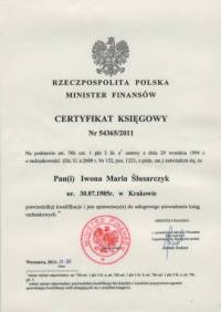 Certyfikat Księgowy